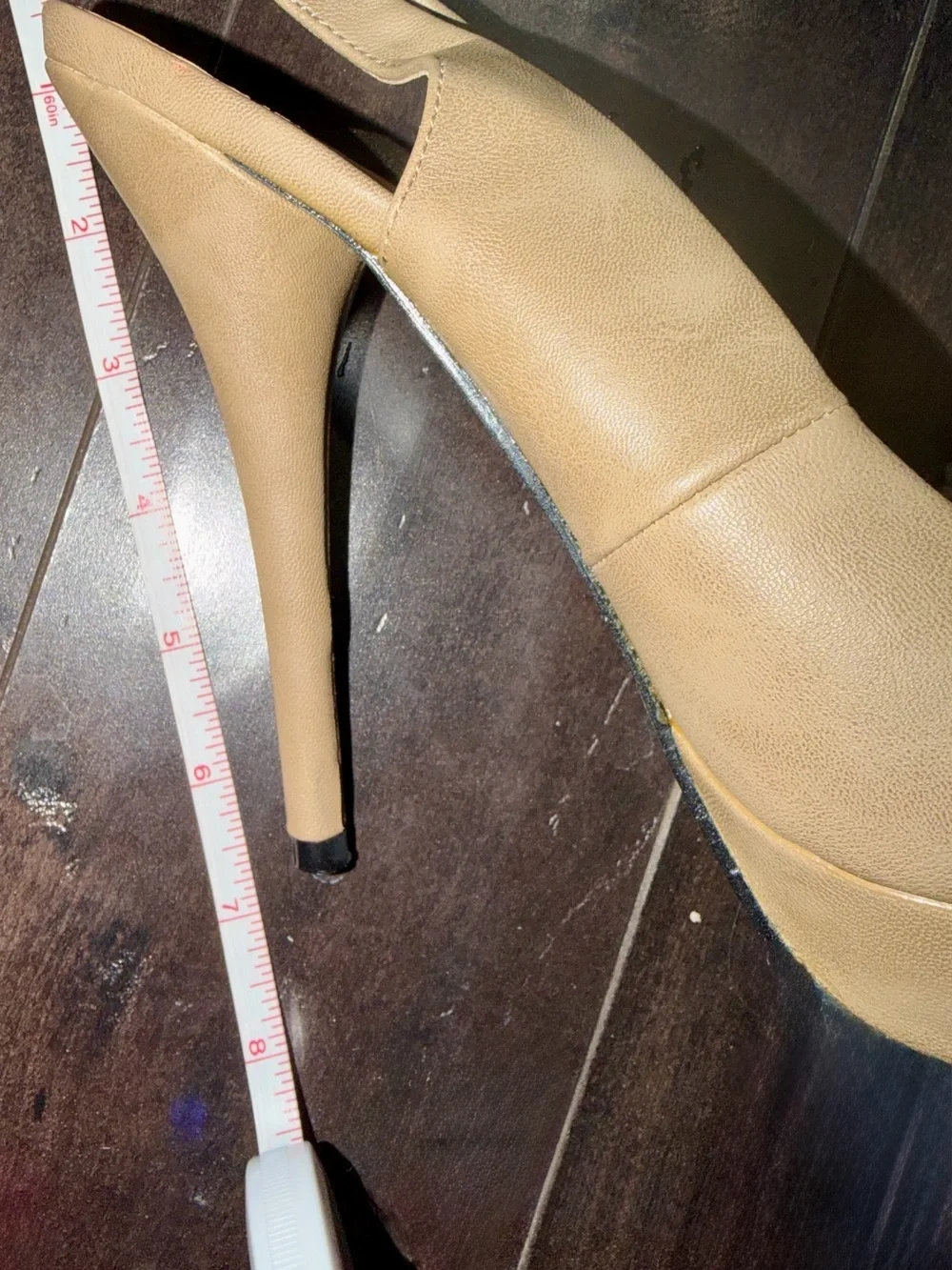 Shoe Dazzle JALAINE Studded Slingback Platforms